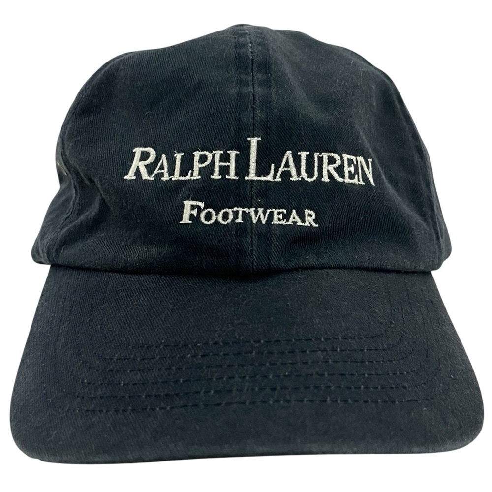 BIG Accessories "Ralph Lauren Footwear" Adjustable Black Ball Cap